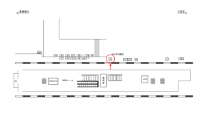 JR／長津田駅／下り線前／№19駅看板・駅広告、位置図