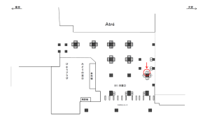 JR／秋葉原駅／電気街口／№3駅看板・駅広告、位置図