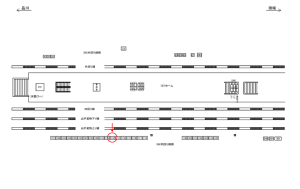 JR／駒込駅／内回り線側／№112駅看板・駅広告、位置図