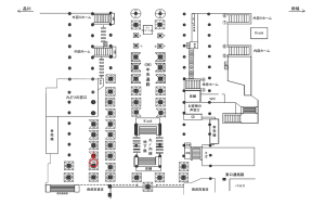 JR／池袋駅／中央通路／№174駅看板・駅広告、位置図