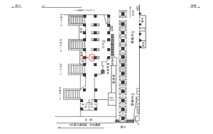 JR／池袋駅／北口／№9駅看板・駅広告、位置図