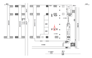 JR／日暮里駅／本屋口／№56駅看板・駅広告、位置図