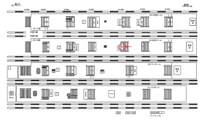 JR／池袋駅／内回りホーム／№18駅看板・駅広告、位置図