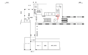 JR／駒込駅／本屋口／№24駅看板・駅広告、位置図