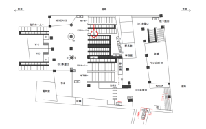 JR／西日暮里駅／本屋口／№71駅看板・駅広告、位置図