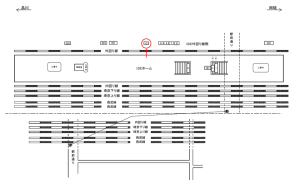 JR／新大久保駅／外回り線側／№12駅看板・駅広告、位置図