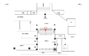 JR／池袋駅／東口／№21駅看板・駅広告、位置図
