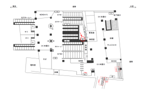 JR／西日暮里駅／本屋口／№54駅看板・駅広告、位置図