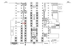 JR／池袋駅／中央通路／№120駅看板・駅広告、位置図