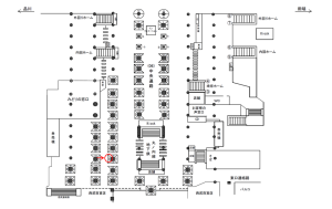 JR／池袋駅／中央通路／№140駅看板・駅広告、位置図
