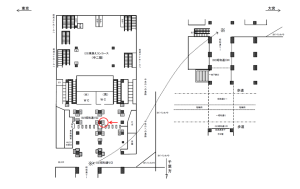 JR／秋葉原駅／昭和通り口／№129駅看板・駅広告、位置図
