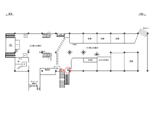 JR／浜松町駅／橋上本屋口／№47駅看板・駅広告、位置図