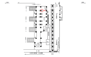 JR／池袋駅／北口／№2駅看板・駅広告、位置図