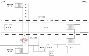 JR　青堀駅／上り線側／№11駅看板・駅広告、位置図