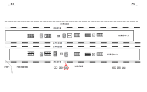 JR／田町駅／北行線側／№23駅看板・駅広告、位置図