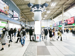 JR／品川駅／自由通路／№13駅看板・駅広告、写真1