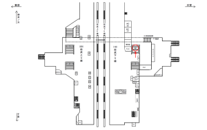 JR／秋葉原駅／総武下り線／№62駅看板・駅広告、位置図