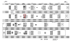 JR／池袋駅／内回りホーム／№201駅看板・駅広告、位置図