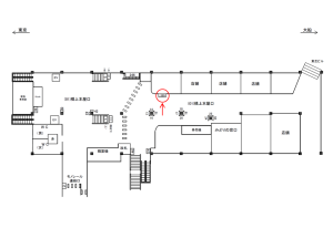 JR／浜松町駅／橋上本屋口／№399周辺案内図広告・駅広告、位置図
