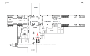 JR／田町駅／橋上本屋口／№44駅看板・駅広告、位置図