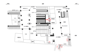 JR／西日暮里駅／本屋口／№19駅看板・駅広告、位置図