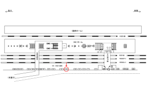 JR／原宿駅／内回り線側／№12駅看板・駅広告、位置図