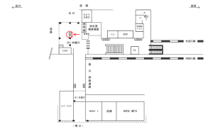 JR／駒込駅／本屋口／№399周辺案内図広告・駅広告、位置図