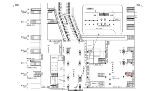 JR／品川駅／中央改札内／№22駅看板・駅広告、位置図