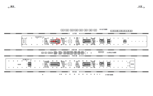 JR／秋葉原駅／北行ホーム／№36駅看板・駅広告、位置図