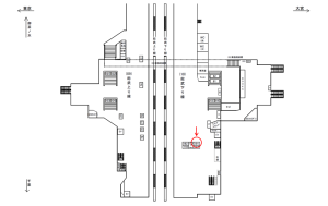 JR／秋葉原駅／総武下り線／№191駅看板・駅広告、位置図