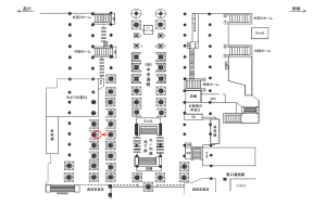 JR／池袋駅／中央通路／№165駅看板・駅広告、位置図