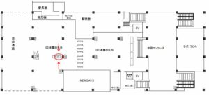 JR／稲毛海岸駅／本屋改札外／№18駅看板・駅広告、位置図