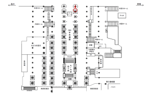 JR／池袋駅／中央通路／№1駅看板・駅広告、位置図