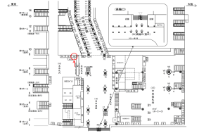 JR／品川駅／北口改札内／№16駅看板・駅広告、位置図