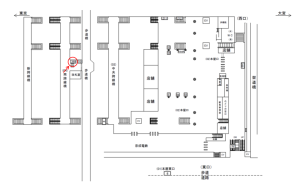 JR／日暮里駅／南跨線橋／№399周辺案内図広告・駅広告、位置図