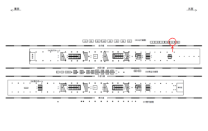 JR／秋葉原駅／北行線側／№13駅看板・駅広告、位置図