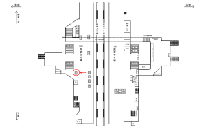 JR／秋葉原駅／総武上り線／№33駅看板・駅広告、位置図