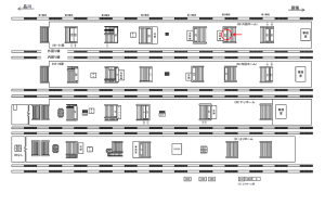 JR／池袋駅／外回りホーム／№29駅看板・駅広告、位置図