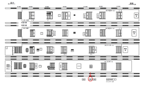 JR／池袋駅／上りホーム前／№354駅看板・駅広告、位置図