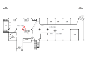 JR／浜松町駅／橋上本屋口／№42駅看板・駅広告、位置図