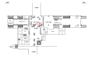 JR／田町駅／橋上本屋口／№122駅看板・駅広告、位置図