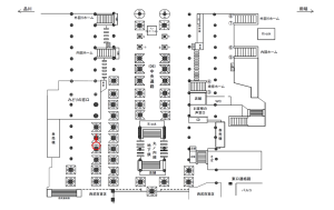 JR／池袋駅／中央通路／№166駅看板・駅広告、位置図
