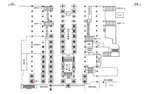 JR／池袋駅／中央通路／№186駅看板・駅広告、位置図