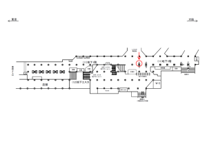 JR／新橋駅／地下1階／№31駅看板・駅広告、位置図