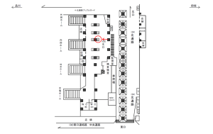 JR／池袋駅／北口／№6駅看板・駅広告、位置図