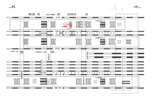 JR／日暮里駅／北行ホーム／№2駅看板・駅広告、位置図