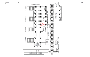 JR／池袋駅／北口／№10駅看板・駅広告、位置図