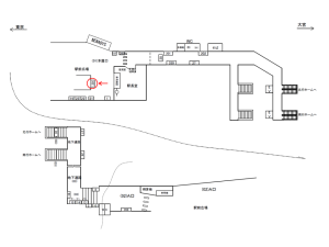JR／鶯谷駅／本屋口／№30駅看板・駅広告、位置図