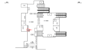 JR／豊田駅／本屋口／№46駅看板・駅広告、位置図