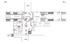 JR／田町駅／橋上本屋口／№173駅看板・駅広告、位置図